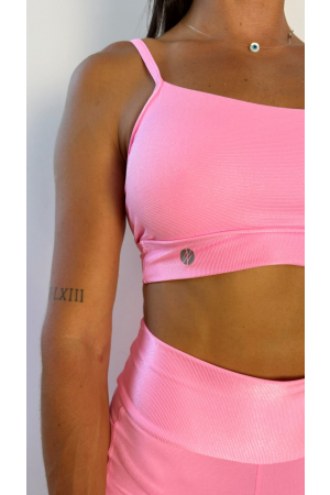 TOP FIT SHINE 
ROSA CHICLETE