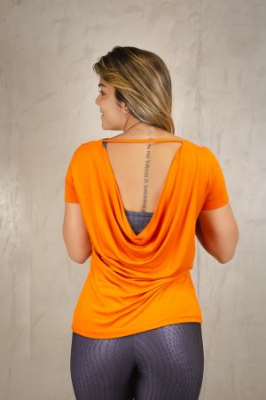 BLUSA MANGUINHA CHIC 
CORAL