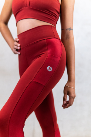 LEGGING ZIPER LUXO LATERAL CIRRE 
CEREJA